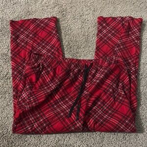 Croft & Barrow Red and Black Plaid Lounge Pants